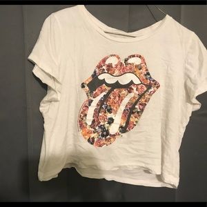 Rolling Stones Crop Top